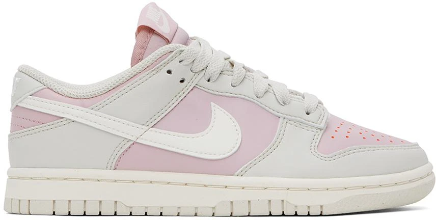 NIKE Purple & Gray Dunk Low Sneakers 1