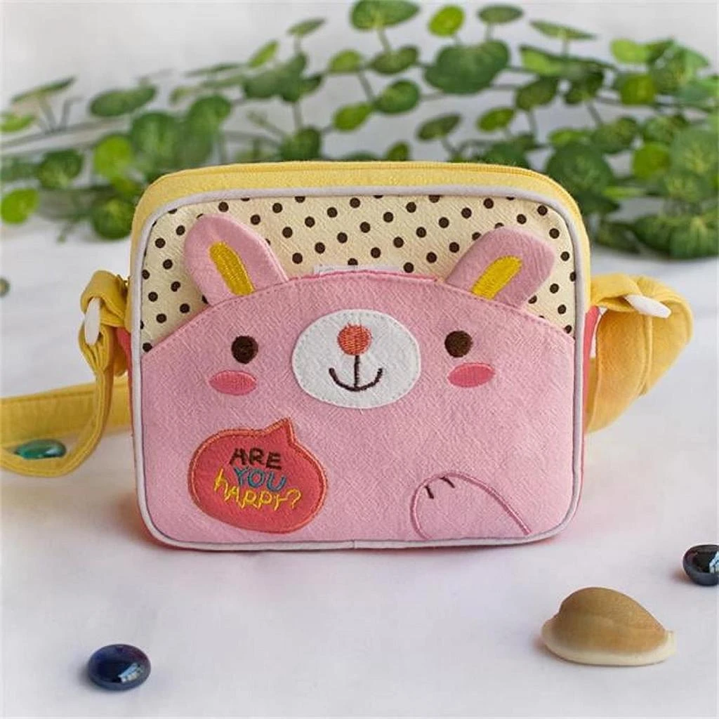 Blancho Bedding KT-K-220-RABBIT Lovely Bunny Embroidered Applique Swingpack Bag Purse / Wallet Bag / Shoulder Bag