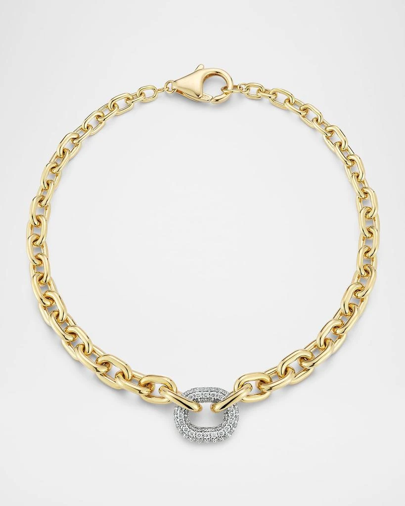 Walters Faith Morrell Graduated Link Bracelet with Single Diamond Link