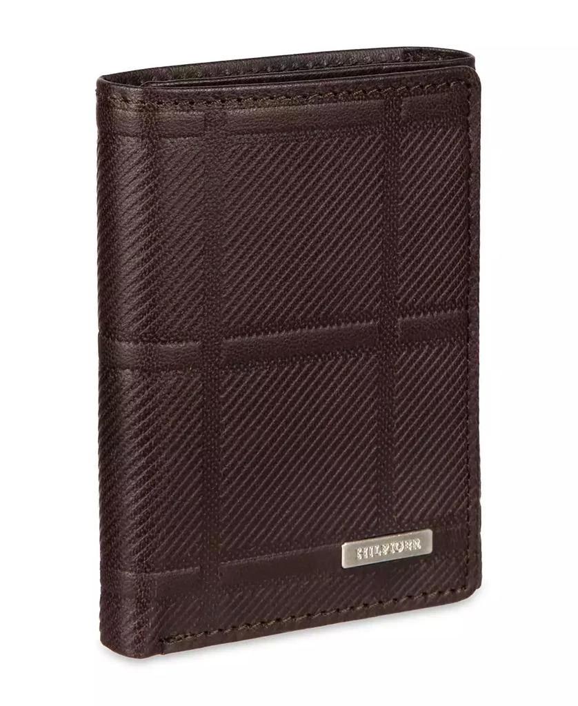 Tommy Hilfiger Men's Trifold Plaid Wallet 3