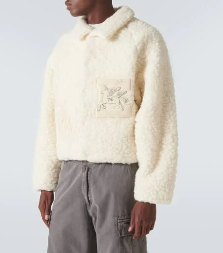 ERL Patch-appliqué faux shearling jacket 3
