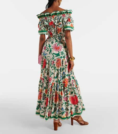 LA DOUBLE J Big tiered cotton and silk maxi skirt 3