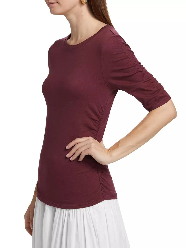 Rag & Bone Juliet Shirred Short-Sleeve T-Shirt 4