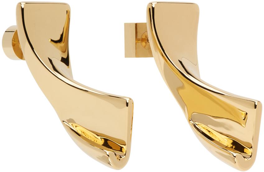 Jacquemus Gold Les Classiques 'Les boucles J' Earrings