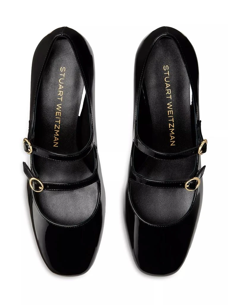 Stuart Weitzman Benni 35MM Patent Leather Mary Jane Pumps 4