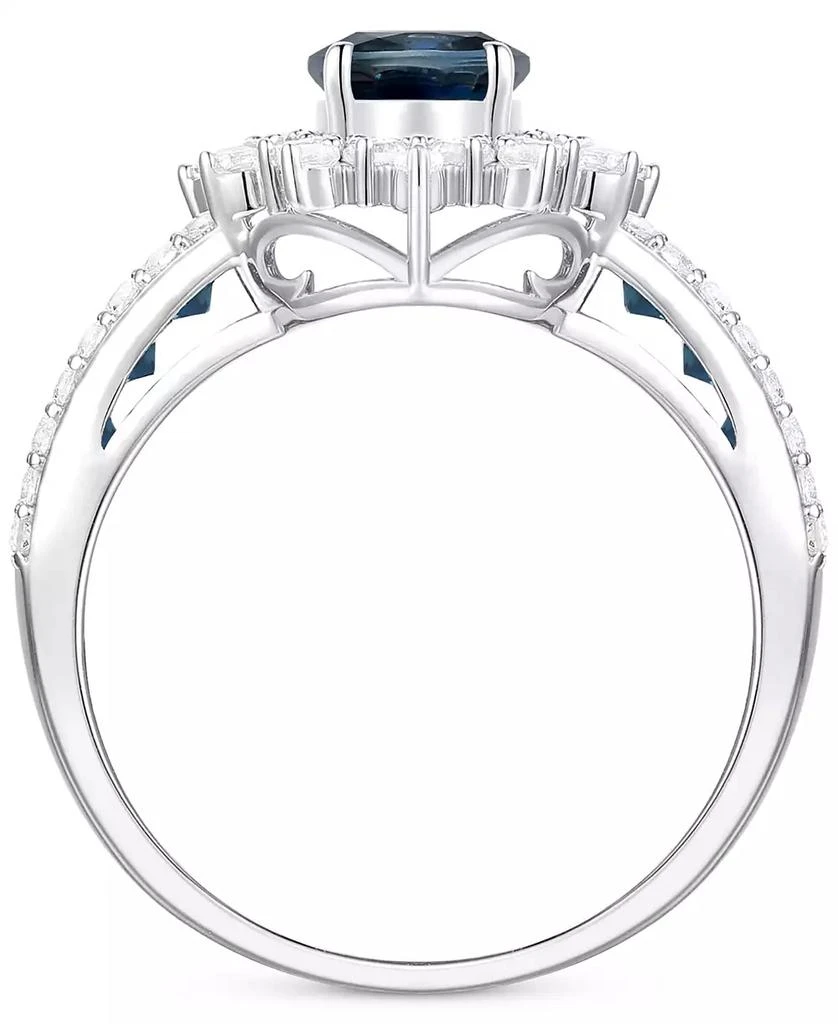 Macy's Sapphire (2-1/3 ct. t.w) and Diamond (3/4 ct. t.w.) Ring in 14k White Gold (Also Available in Ruby and Emerald) 3