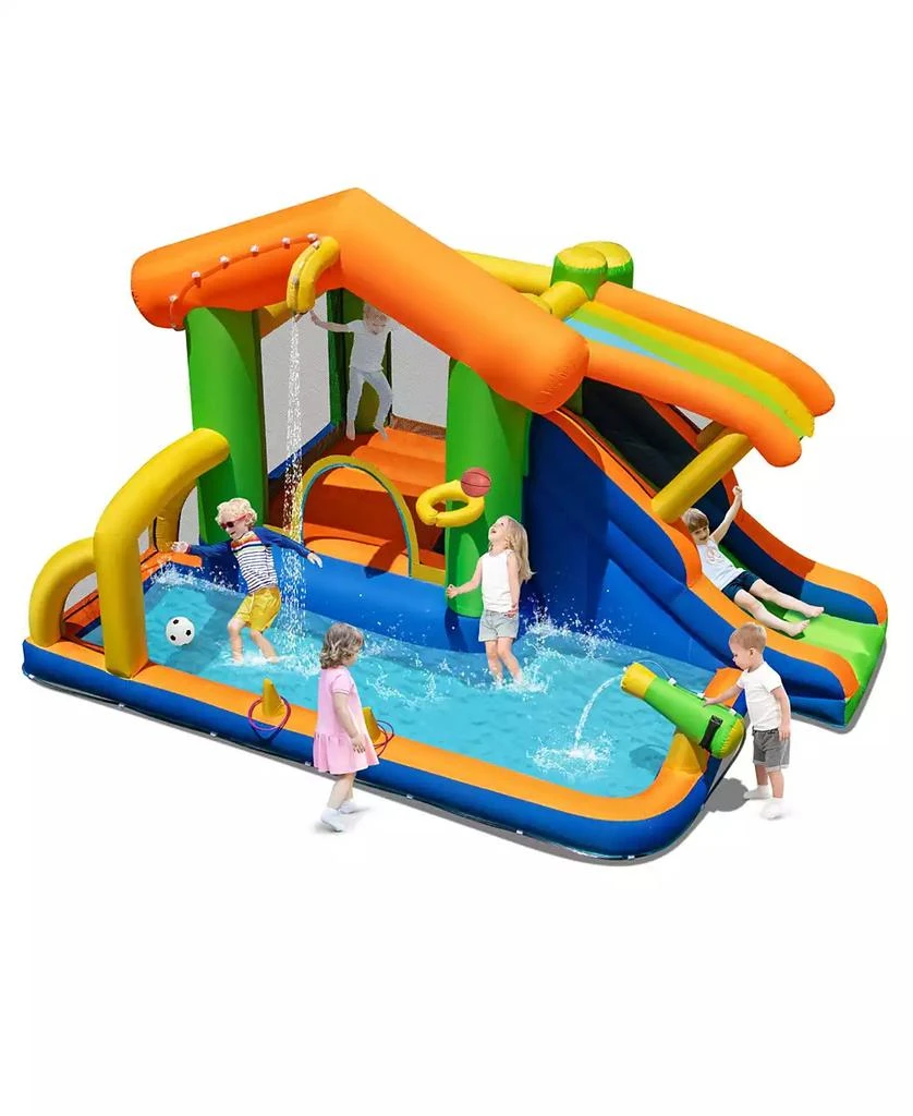 SUGIFT 8-in-1 Jumping Castle with Slide and 480W Blower