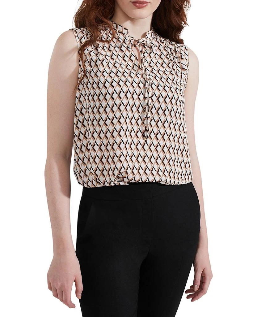 HOBBS LONDON Esmeralda Geo Print Blouse 1