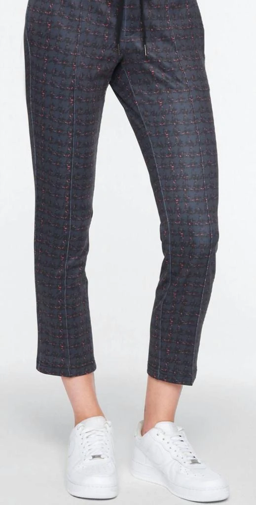 Pam & Gela Tweed Crop Track Pant In Plaid 1