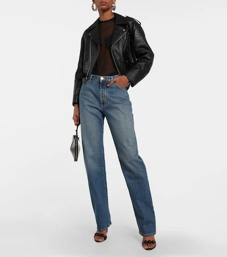 Alaïa Lover low-rise straight jeans 2