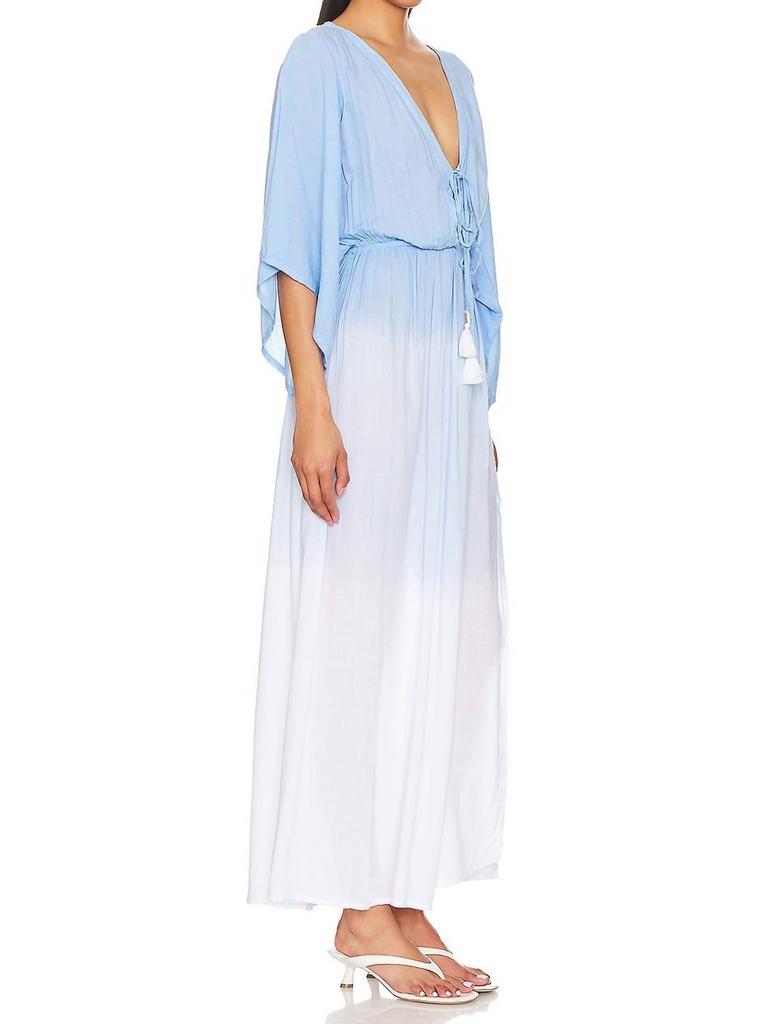 Tiare Hawaii Tallow Maxi Dress In Blue White Ombre