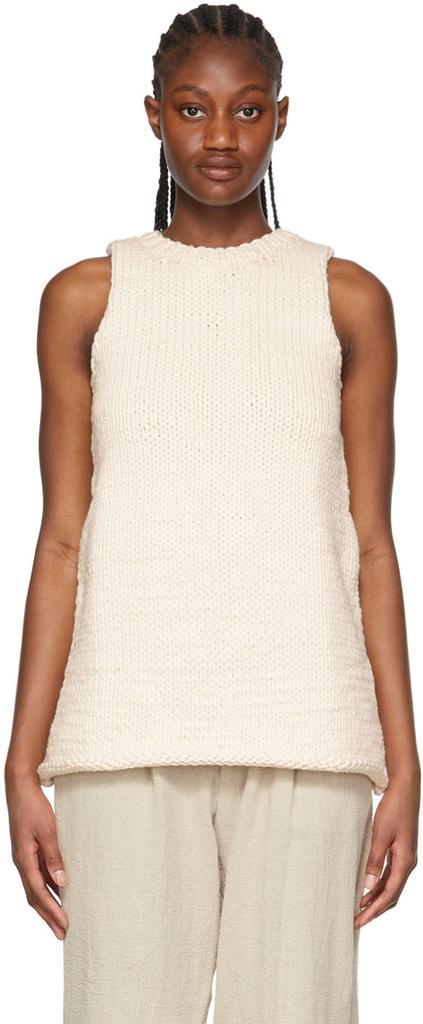 Puppets and Puppets White Organic Cotton Sweater