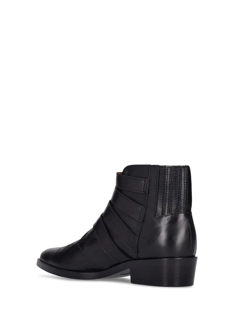 Toga Virilis Leather Boots W/ Silver Buckles 3