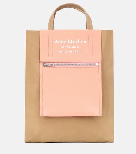 Acne Studios Medium leather-trimmed nylon tote