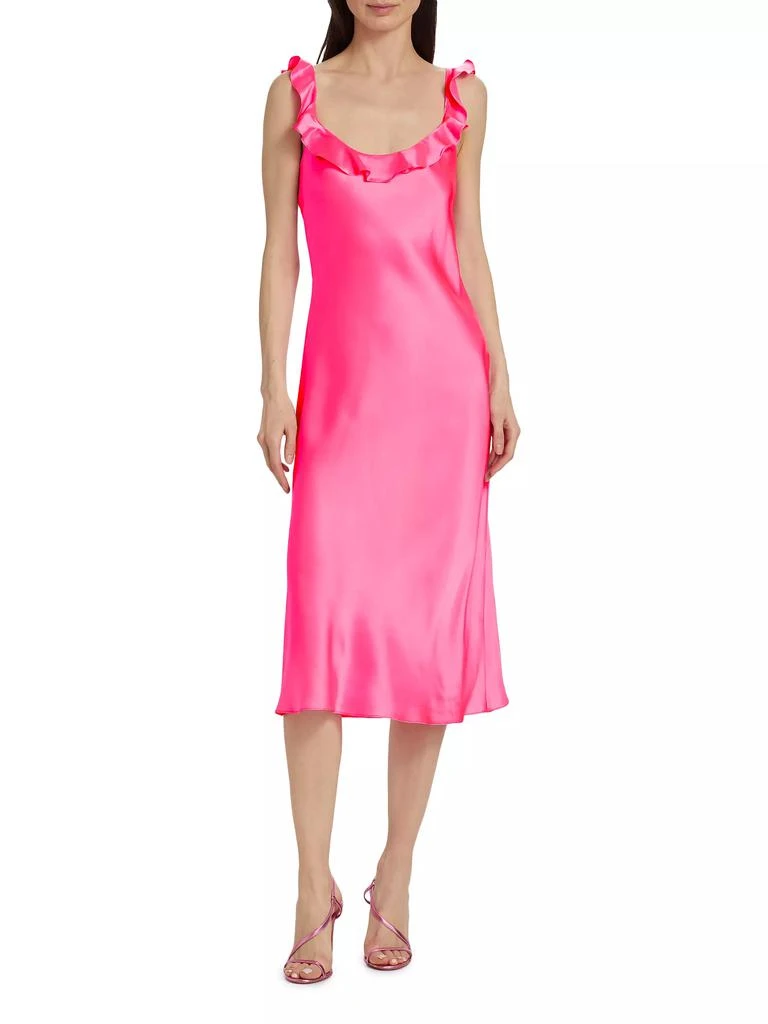 Amanda Uprichard Maelyn Silk Sleeveless Midi-Dress 3