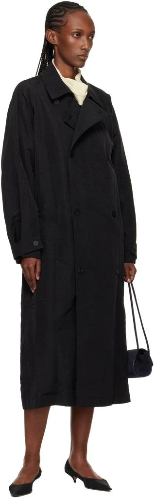 LE17SEPTEMBRE Black Crisp Raglan Trench Coat 4