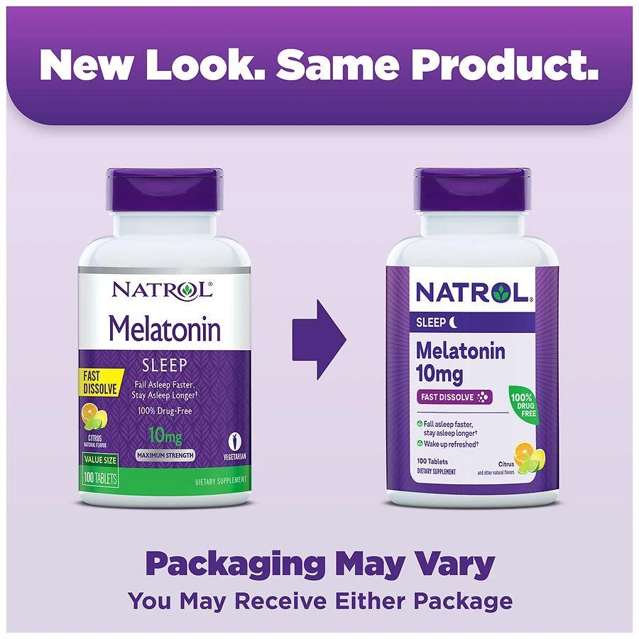 Natrol Melatonin 10 mg Maximum Strength Fast Dissolve Tablets Citrus 3