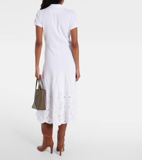 Ralph Lauren Pique Mesh スカート ホワイト POLO RALPH LAUREN Cotton Piqué Mesh Polo Dress in White