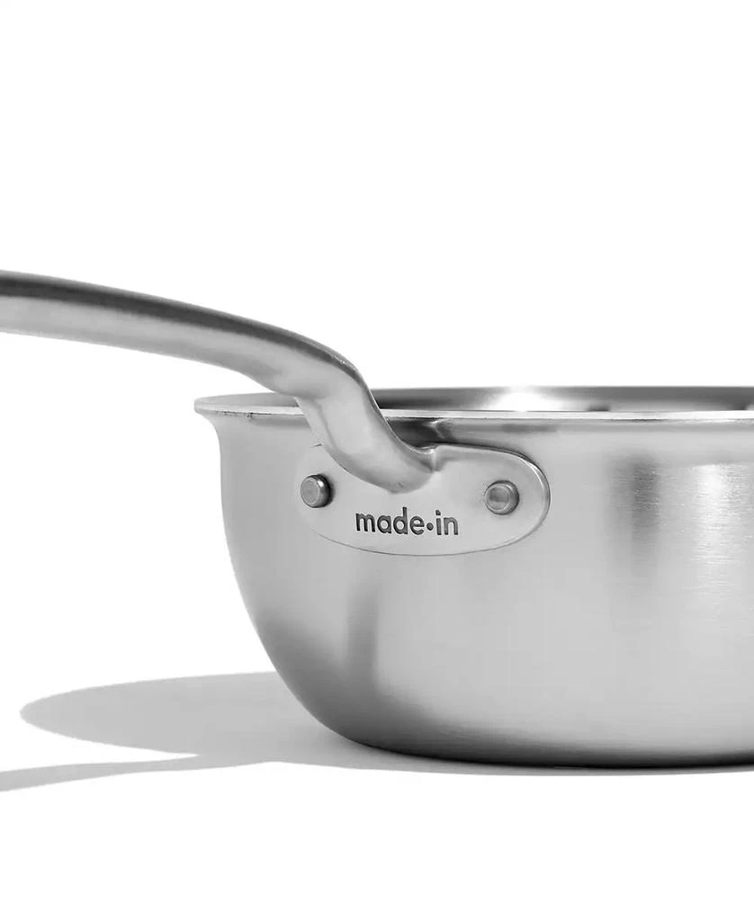 Made In Stainless Steel Clad 2-Quart Saucier with Lid 6