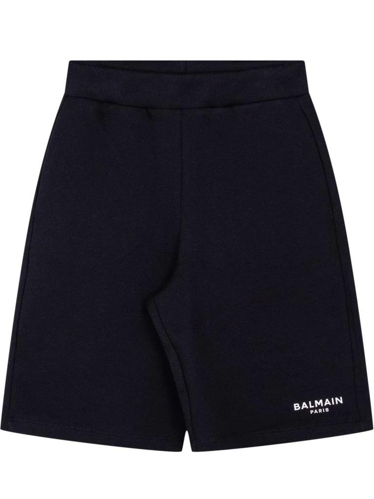 Balmain Balmain Kids Logo Elasticated Waistband Shorts