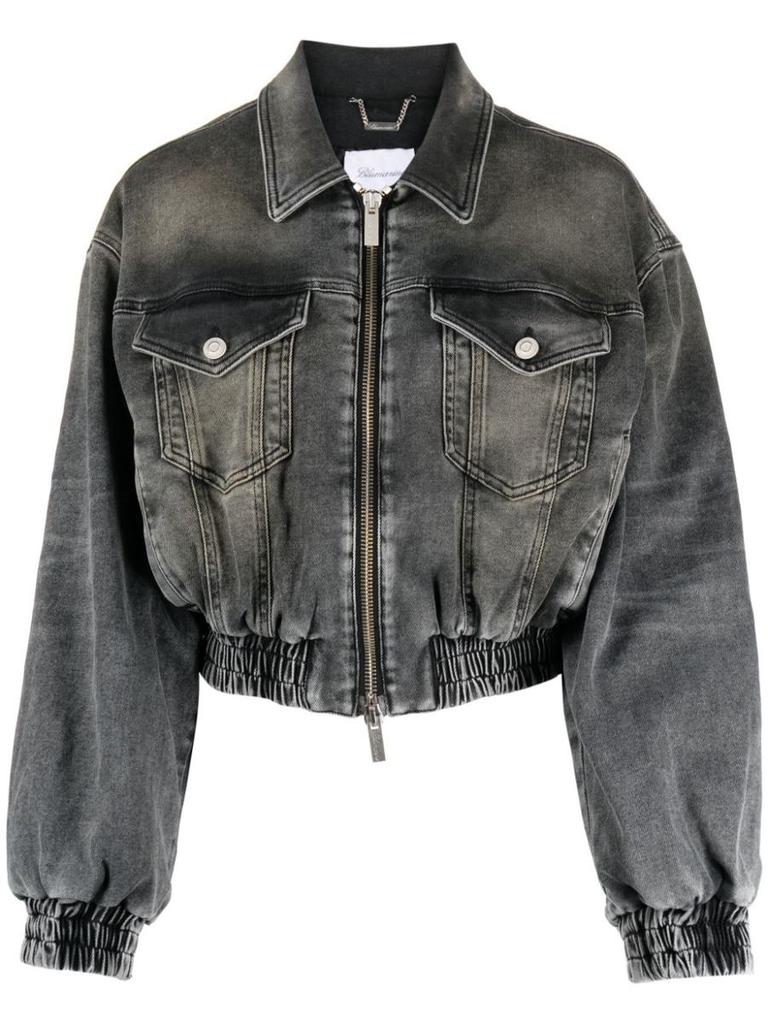 BLUMARINE Blumarine Feather-Trim Sheer Coat - Jackets - Free