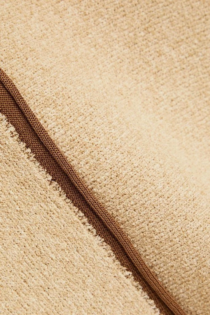 Jacquemus Bagnu bouclé cotton-blend mini wrap skirt 4