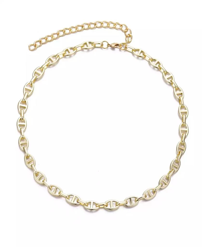 ADORNIA Gold Mariner Link Chain Necklace 2