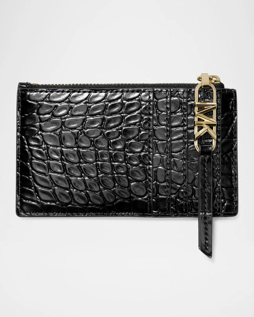 Michael Kors Empire Croc-Embossed Leather Card Holder 5