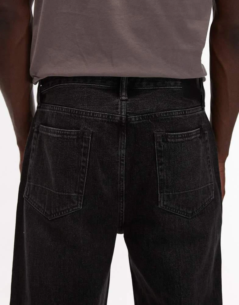 ALL SAINTS AllSaints Lenny wide jeans in washed black 4