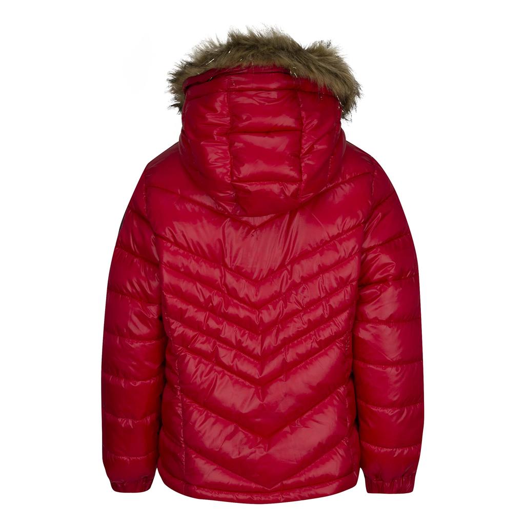 Jordan Kids Faux Fur Trim Pearlescent Puffer Jacket (Little Kids/Big Kids)