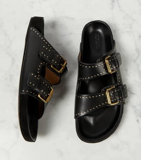 Isabel Marant Lennyo leather slides 6