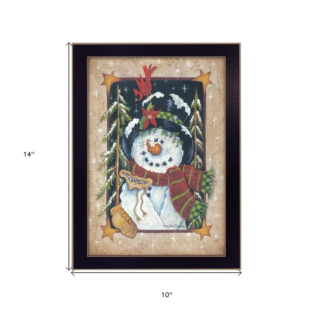 Hivvago Feeding the Birds Black Framed Print Wall Art 5