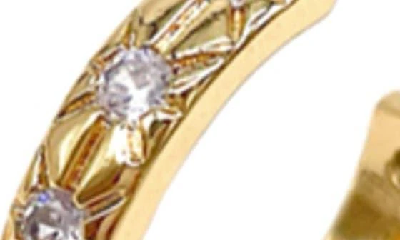 ADORNIA Swarovski Crystal Starburst Hoop Earrings 3