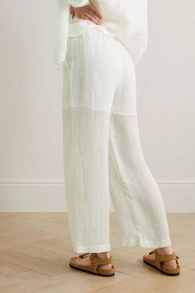 Le Kasha Yaffa linen straight-leg pants 3