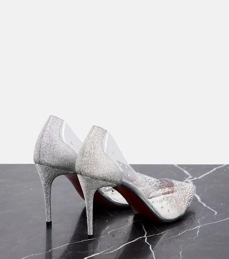 Christian Louboutin Degrastrass embellished PVC pumps 3
