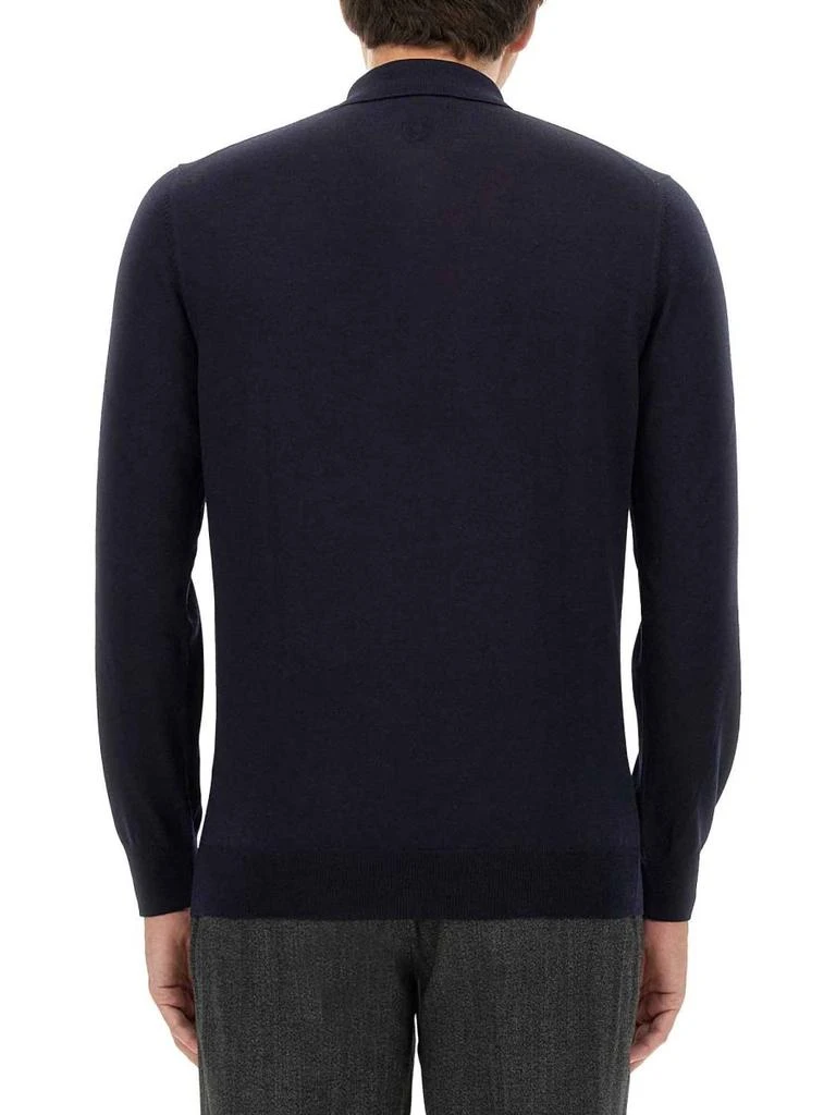 LARDINI Lardini Long-Sleeved Knitted Polo Shirt 2