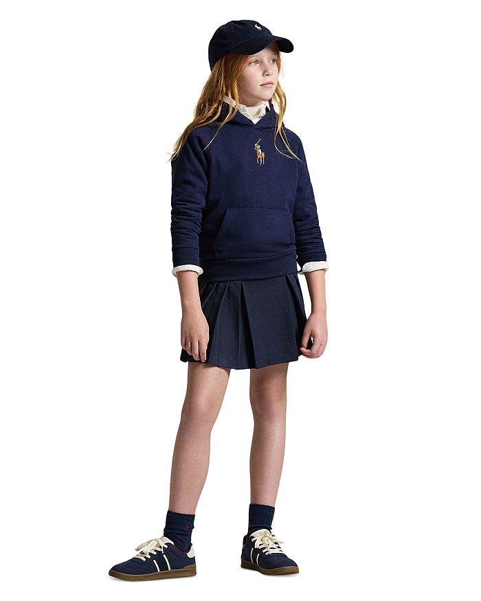 Ralph Lauren Girls' Big Pony Fleece Hoodie - Big Kid