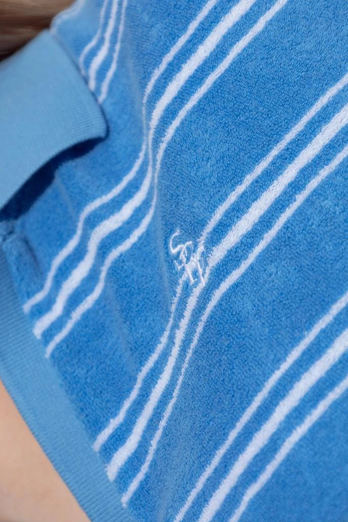 Sporty & Rich Sporty & Rich Striped Short-Sleeved Polo Top 4