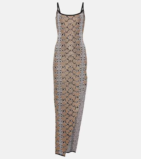 Balmain Snake-print maxi dress 1