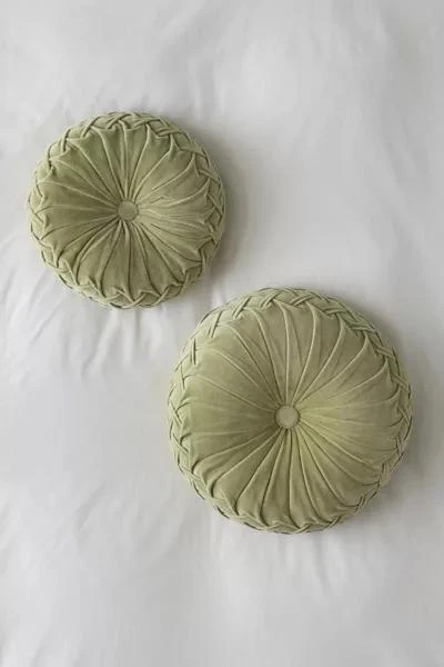 Urban Outfitters Round Pintuck Pillow 4