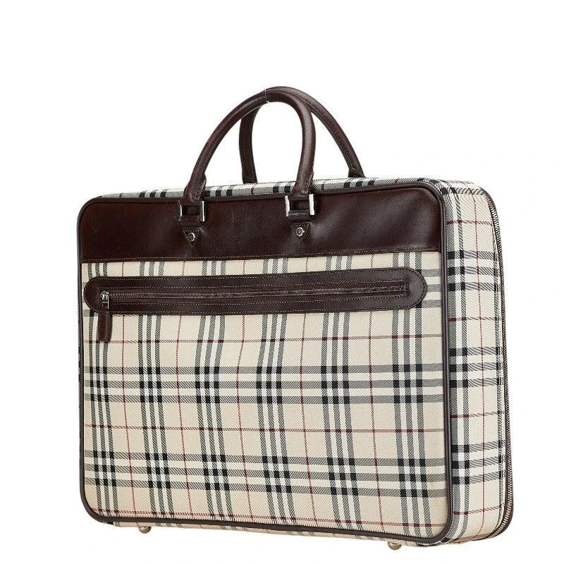 Burberry Nova Check Canvas Leather Briefcase 2