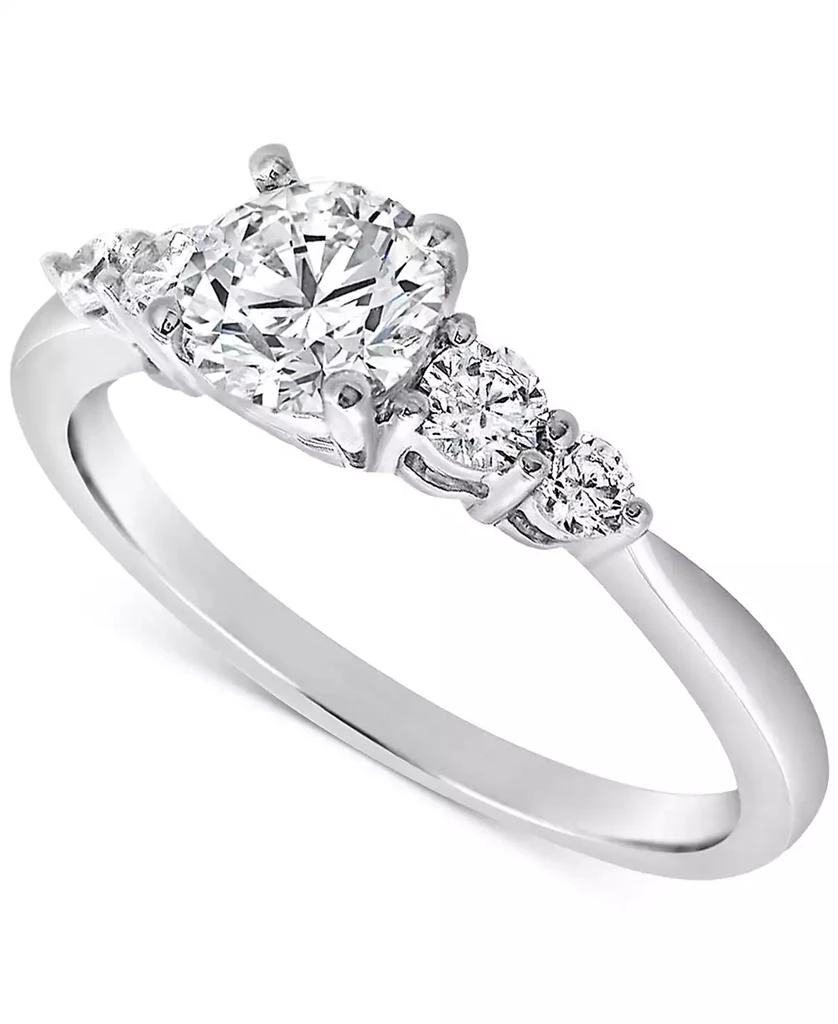 Diamond Five Stone Graduated Engagement Ring (1 in 14k