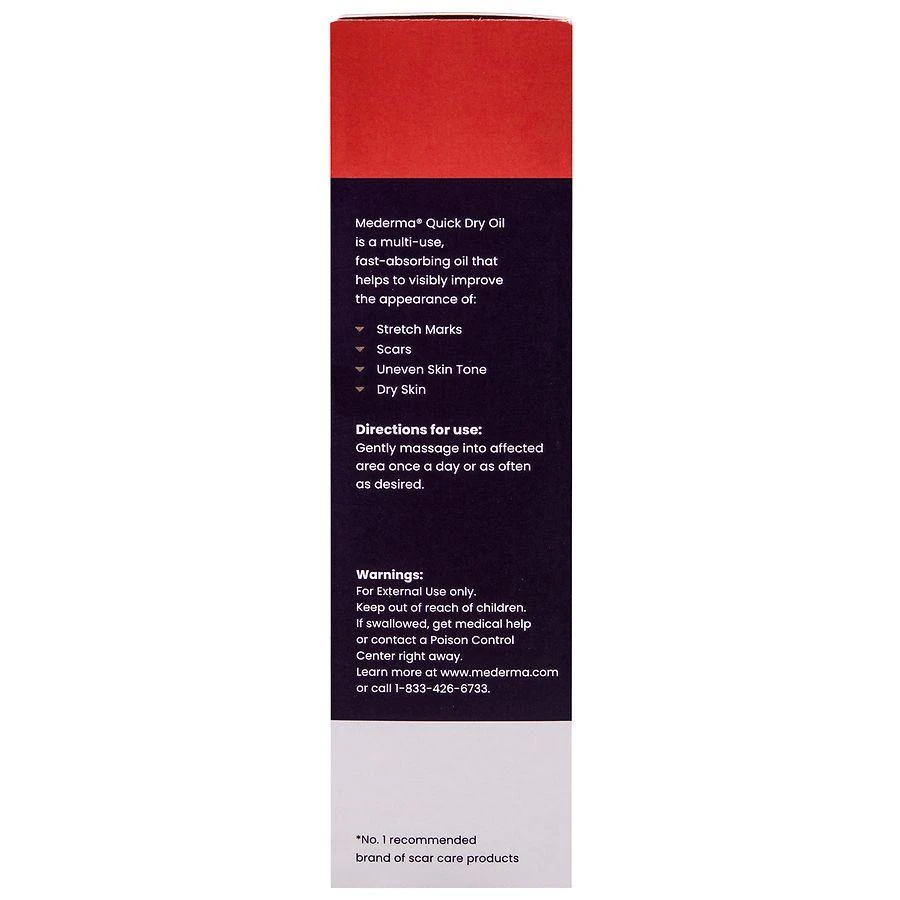 Mederma Quick Dry Oil Scar & Stretch Mark Treatment Unscented 8