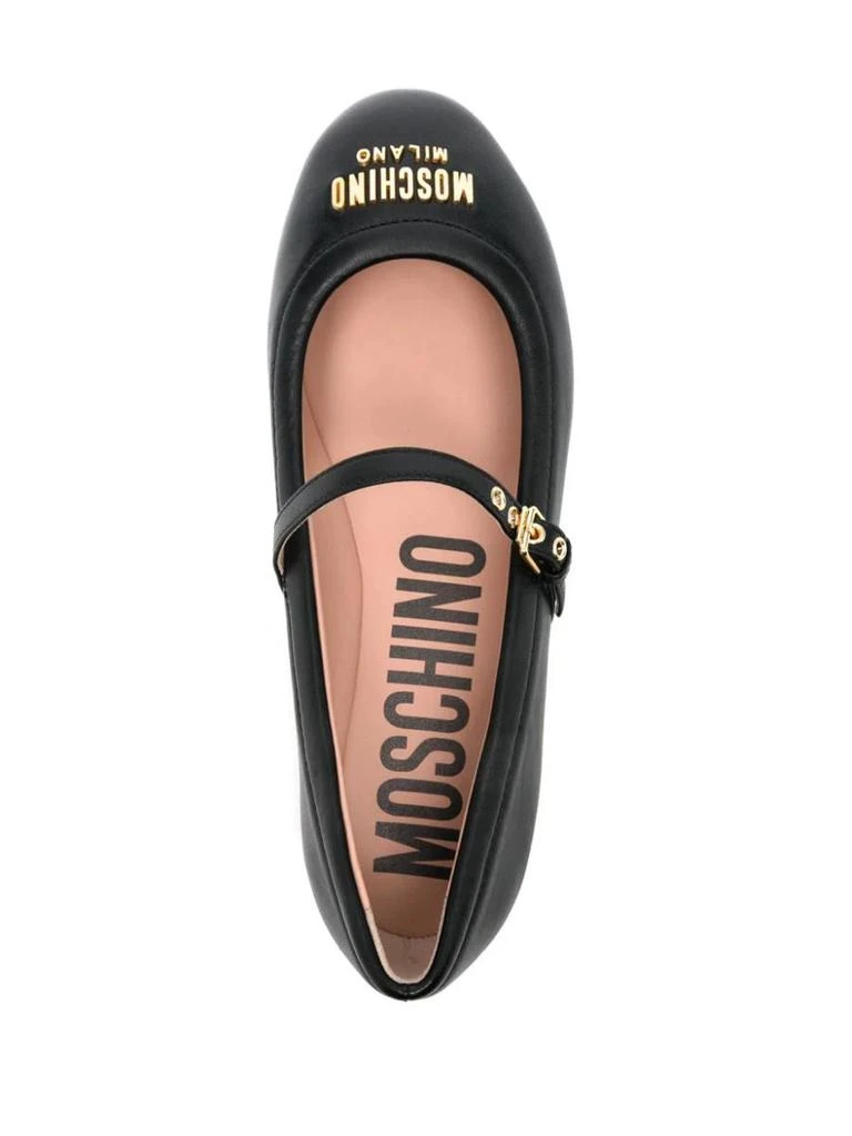 Moschino Moschino Ballet Flats With Lettering Logo 4