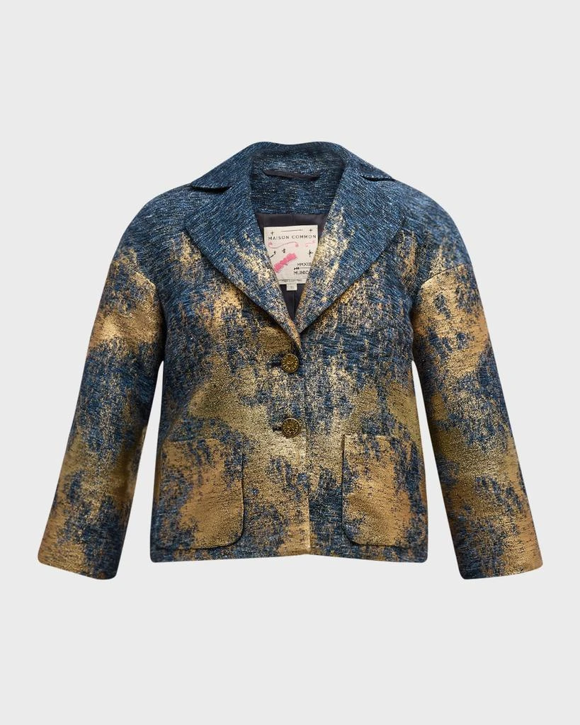 Maison Common Lurex Tweed Cabane Short Jacket 1