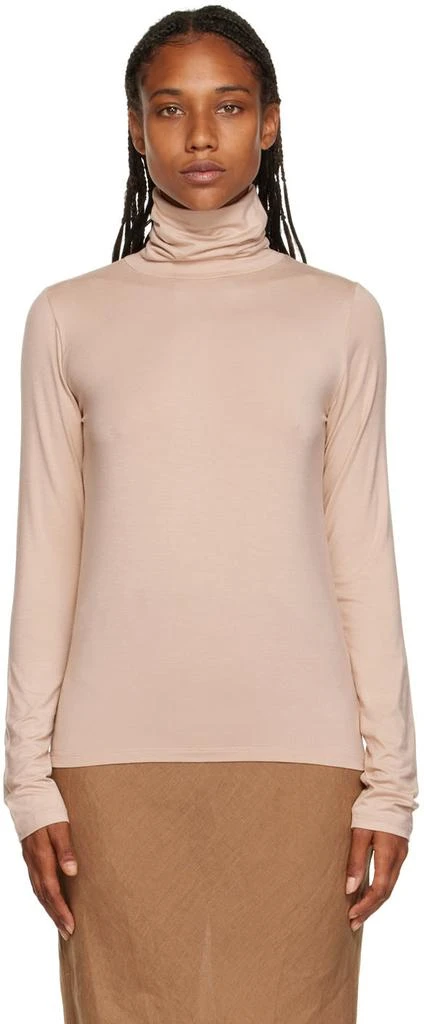 Baserange Beige Bamboo Turtleneck 1