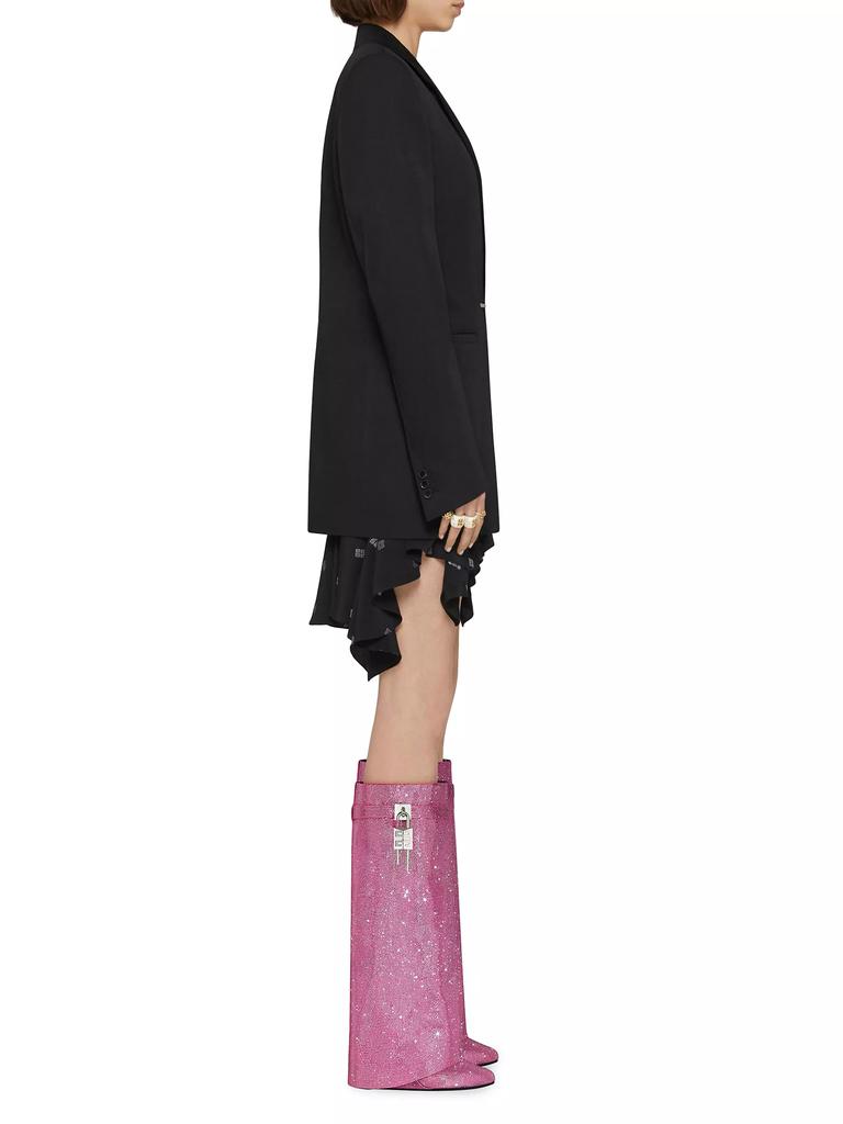 Givenchy Shark Lock Boots in Strass