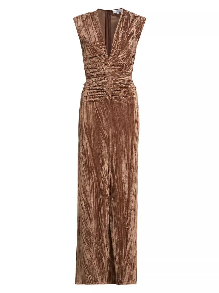 Ronny Kobo Hayley Ruched Velvet Dress 1