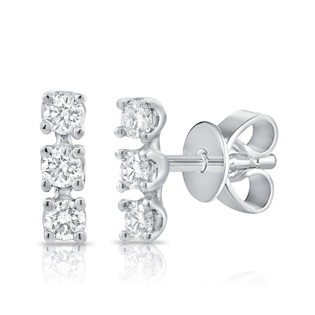 Sabrina Designs 14k Gold & Diamond Bar Stud Earrings