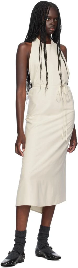 Baserange Off-White Apron Midi Dress 4